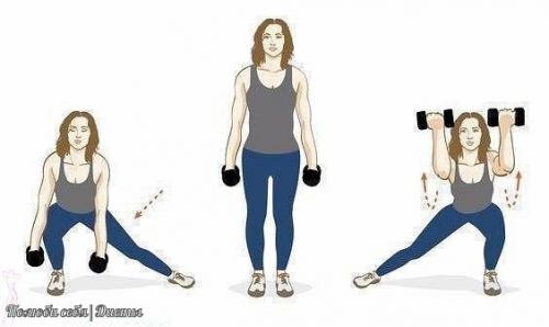 Упражнения с гантелями. 01