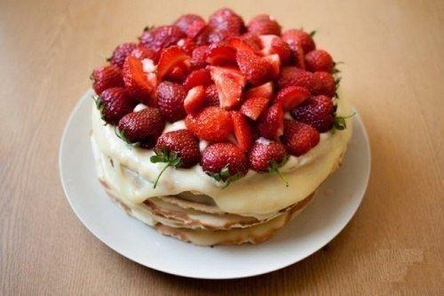 Диетический торт на сковороде. Торт творожный на сковороде.