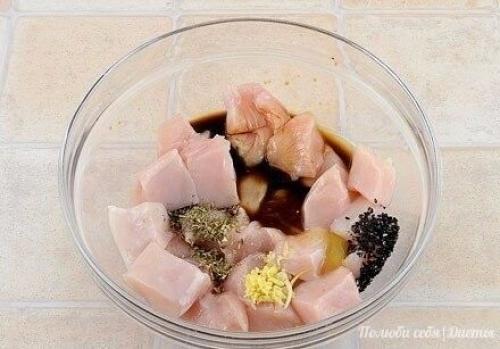 Куриные шашлычки с кабачками. 03