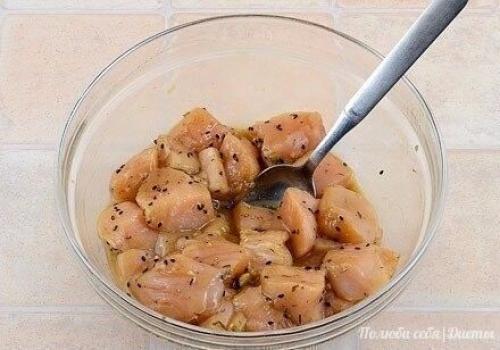 Куриные шашлычки с кабачками. 04