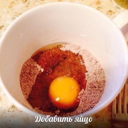 Кекс в кружке.  Очень быстро и вкусно! 04