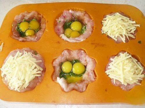 Куриные маффины с начинкой: белковый заряд! 04