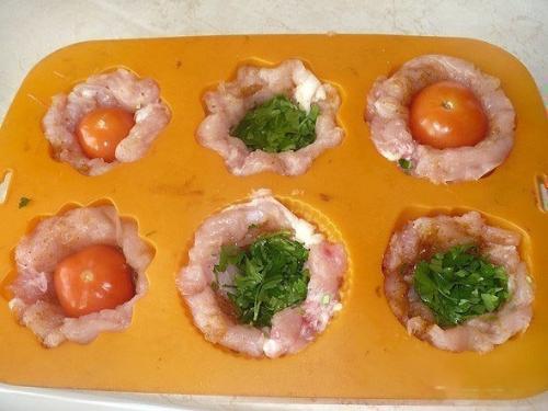 Куриные маффины с начинкой: белковый заряд! 03