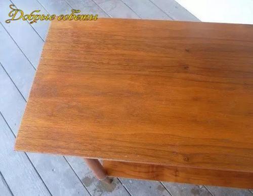 Как быстро и просто избавиться от царапин на деревянной мебели. 01