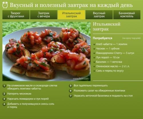 Вкусный и полезный завтрак на каждый день. 02