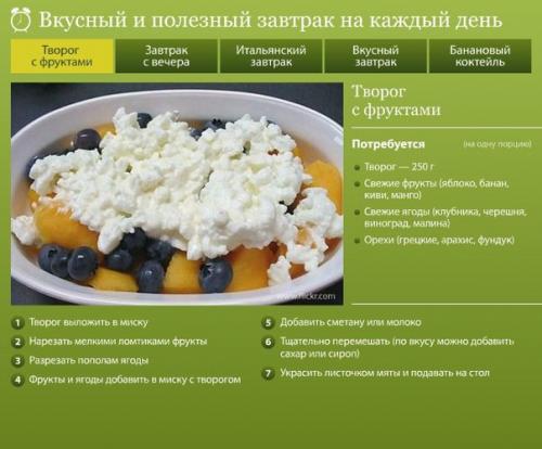 Вкусный и полезный завтрак на каждый день. 04