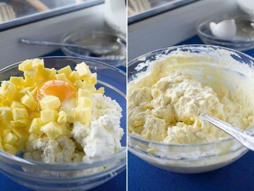 Лепешка из творожного теста с сыром. 01 Лепешка из творожного теста с сыром. 01