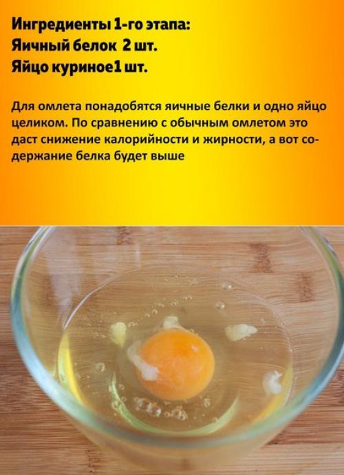 Омлет с творогом. 01