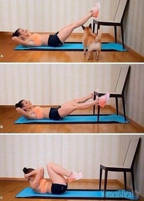 Тренировка со стулом. 07