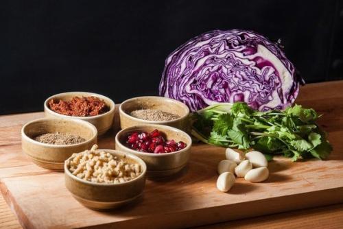 Грузинский салат из красной капусты. 01 Грузинский салат из красной капусты. 01