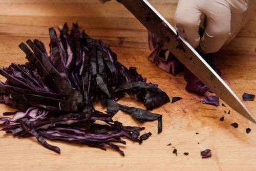 Грузинский салат из красной капусты. 04 Грузинский салат из красной капусты. 04