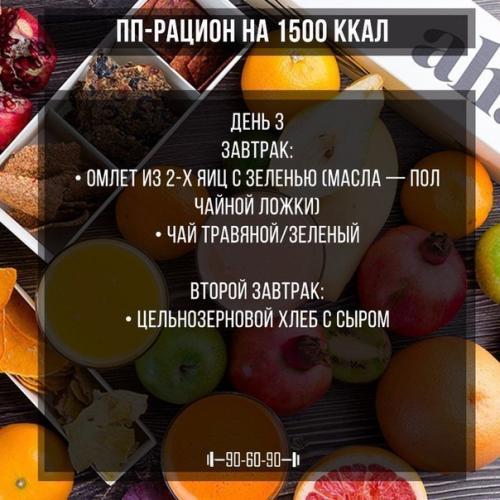 ПП- Рациoн на 1500 ккал. 04