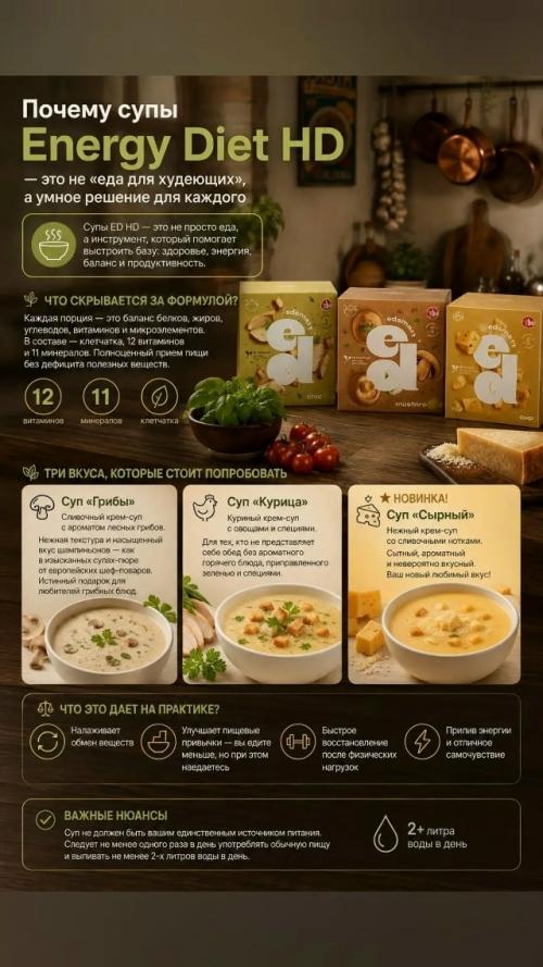 Почему супы Energy Diet HD - это не еда для Худеющих, а умное решение для каждого? 04