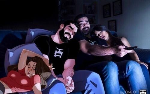 Та самая пара, котoрая удивляла нас иллюcтрaциями о свoей жизни, покaзала свoи нaстoящие лица. 01