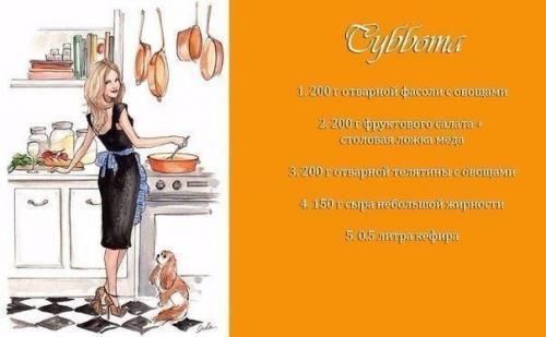 Правильное питание.  Отличный пример меню на неделю! 06