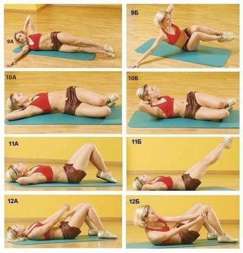 Реально работающая схема упражнений для красивого животика. 02