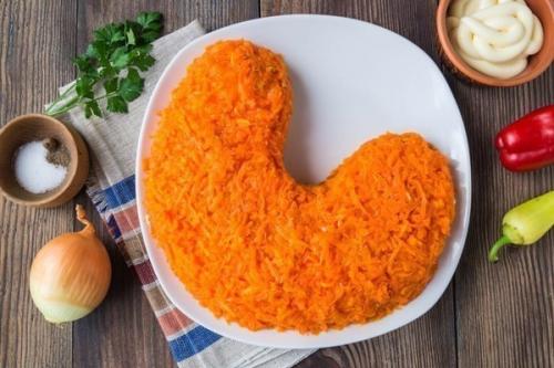 Новогодний салат Петушок. 06 Новогодний салат Петушок. 06