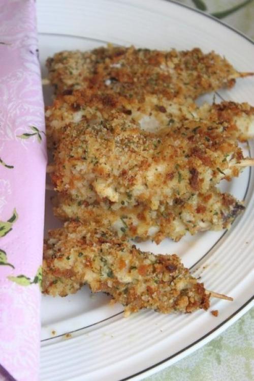 Запеченная курочка на шпажках. 01