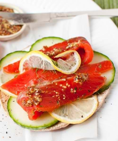 Лосось, маринованный в укропе. 04