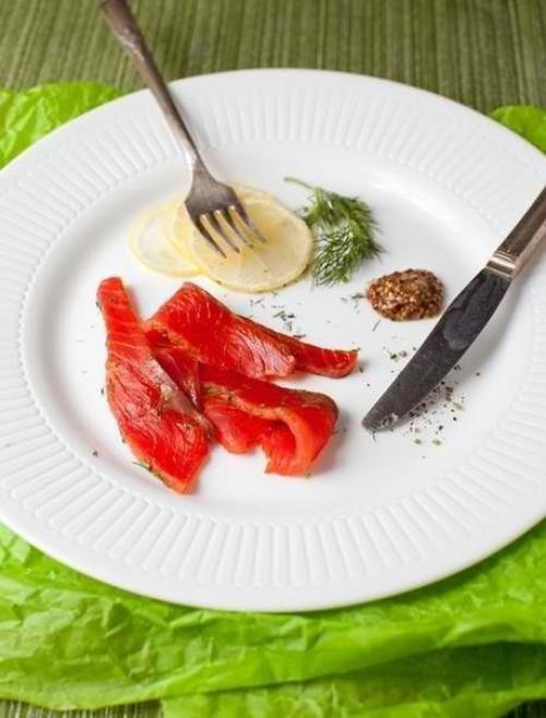 Лосось, маринованный в укропе. 03