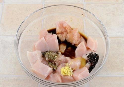 Куриные шашлычки с кабачками. 03 Куриные шашлычки с кабачками. 03