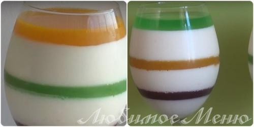 Рецепт с желатином и творогом. Желе из творога