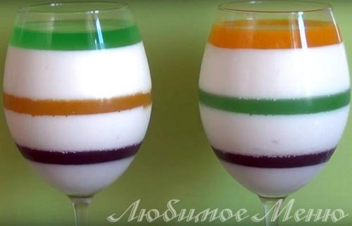 Рецепт с желатином и творогом. Желе из творога