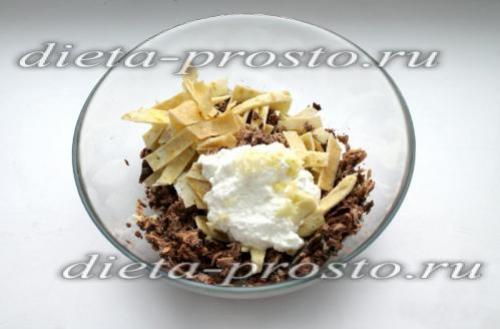 Салат с тунцом по Дюкану на Атаке. Салат с консервированным тунцом и яичными блинчиками для фазы Атака по Дюкану