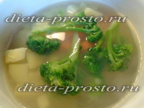 Суп-пюре из брокколи по-Дюкану. Суп-пюре из брокколи с машем