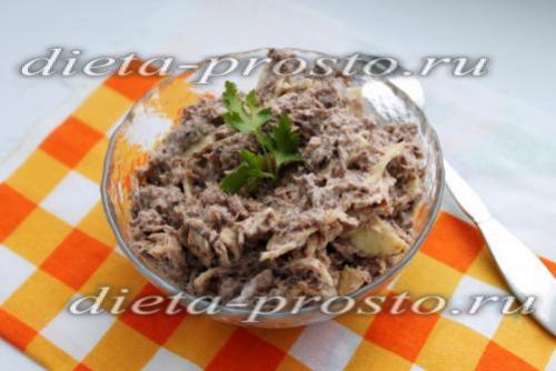 Салат с тунцом по Дюкану на Атаке. Салат с консервированным тунцом и яичными блинчиками для фазы Атака по Дюкану