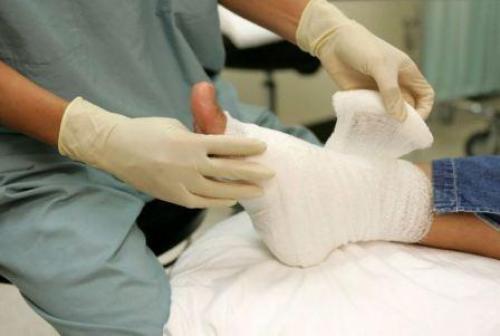 Колосовидная повязка на бедро. Как наложить повязку на травмированную ногу