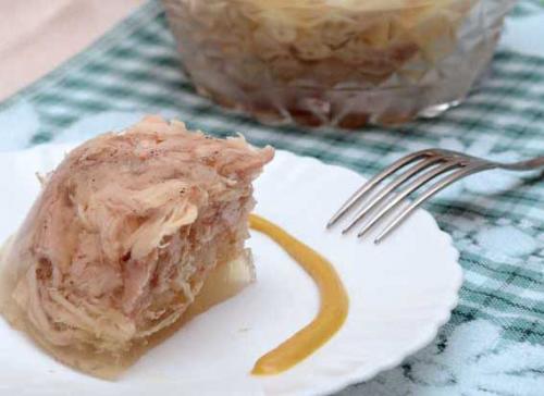 Холодец по-Дюкану из куриной грудки. Холодец из куриных шеек. Рецепт по Дюкану