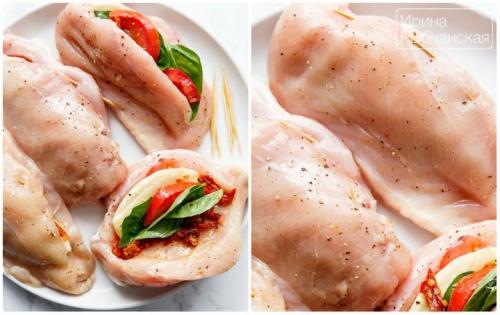 Куриное филе фаршированное сыром и зеленью с чесноком. Фаршированная куриная грудка — мои излюбленные рецепты