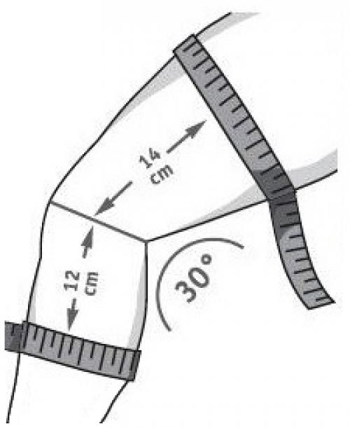 Как определить размер коленного бандажа. Как правильно подобрать и выбрать наколенник по размеру