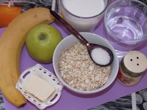 Овсяная каша с бананом и яблоком в мультиварке. Фруктовая овсянка в мультиварке