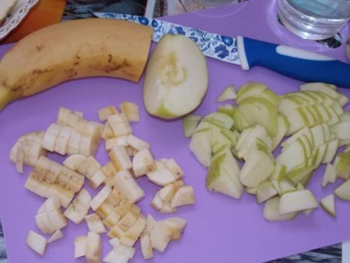 Овсяная каша с бананом и яблоком в мультиварке. Фруктовая овсянка в мультиварке