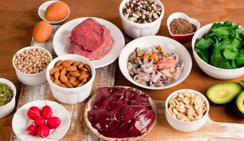 Продукты богатые белком и железом. Суточная потребность организма в железе