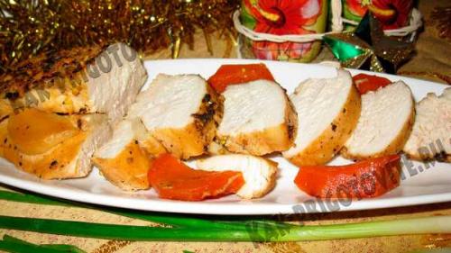 Буженина из курицы в мультиварке. 