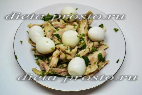 Салат с курицей по дюкану атака. Салат "Супер протеин " (этап Атака)