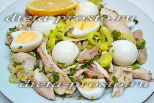 Салат с курицей по дюкану атака. Салат "Супер протеин " (этап Атака)