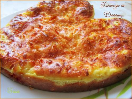 Хачапури по дюкану на сковороде. 