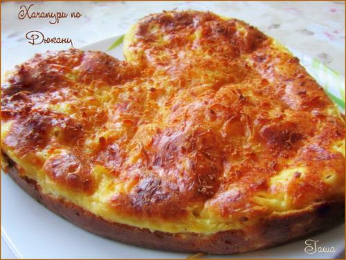 Хачапури по дюкану на сковороде. 