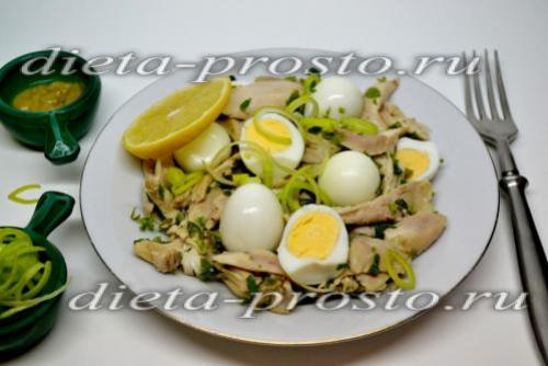 Салат с курицей по дюкану атака. Салат "Супер протеин " (этап Атака)