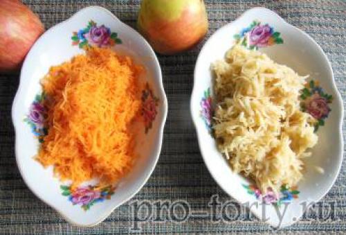 Морковный диетический торт
