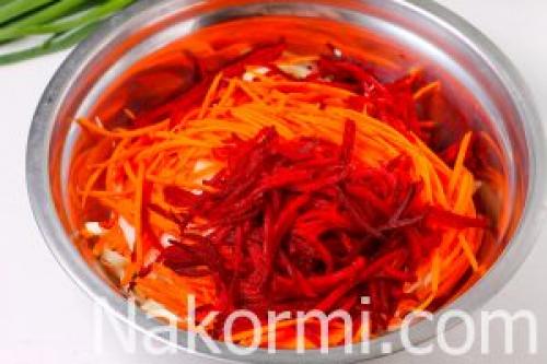 Салат-щетка со сметаной. Салат «Щетка»