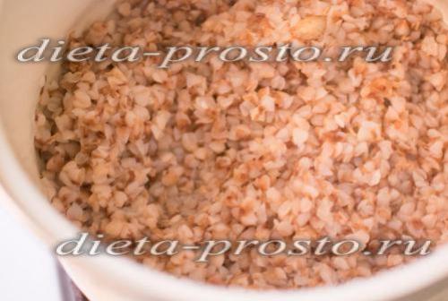 Гречка с грибами диетическая. Гречка с грибами