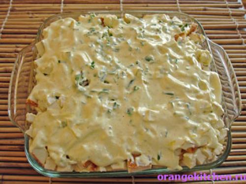 Для картофельной запеканки с адыгейским сыром нам потребуется: