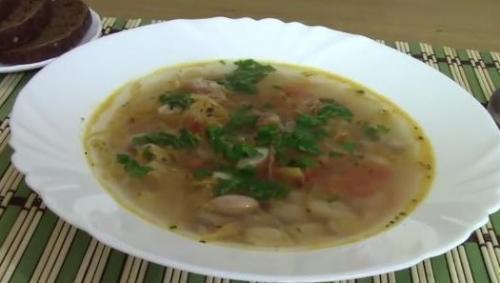 Постный грибной суп без картошки. Постный суп с фасолью без картофеля