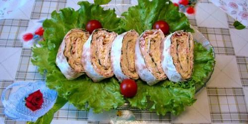 Рулет с крабовыми палочками в лаваше диетический. Как приготовить лаваш с крабовыми палочками