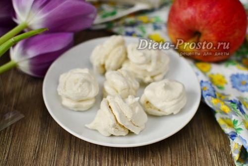 Домашний диетический зефир. Диетический зефир из яблочного пюре